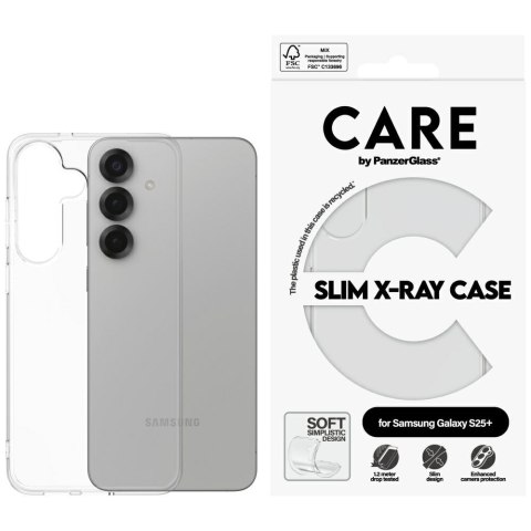 Etui CARE by Panzer Glass Fashion X-Ray do Samsung Galaxy S25+ przezroczysty