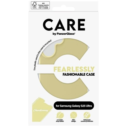 Etui CARE by Panzer Glass Fashion do Samsung Galaxy S25 Ultra chardonnay