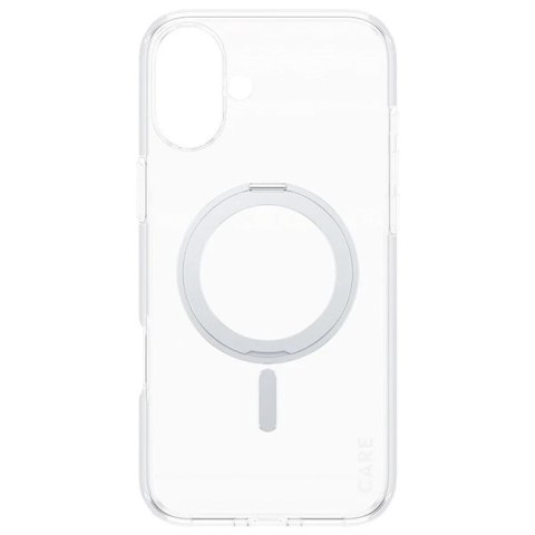 Etui CARE by Panzer Glass Feature Kickstand Case i Phone 16 Plus 6.7" srebrny/silver Mag Safe 1327