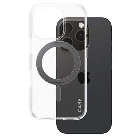 Etui CARE by Panzer Glass Feature Kickstand Case i Phone 16 Pro 6,3" czarny/black Mag Safe 1322