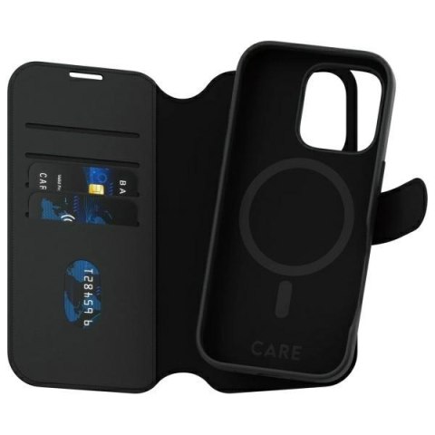 Etui CARE by Panzer Glass Feature Tango 2in1 Wallet i Phone 16 Pro 6.3" Mag Safe czarny/black 1330