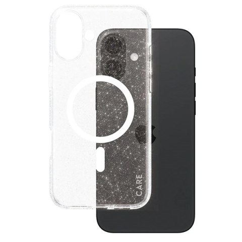 Etui CARE by Panzer Glass Flagship Star Lit Case i Phone 16 Plus 6,7" biały/white Mag Safe 1343