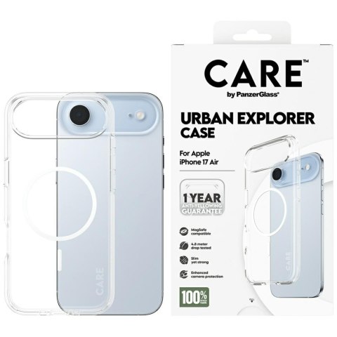 Etui CARE by Panzer Glass Flagship Urban Explorer w. White Mag Safe do i Phone Air przezroczysty