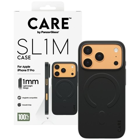 Etui CARE by Panzer Glass SL1M Mag Safe do i Phone 17 Pro czarny