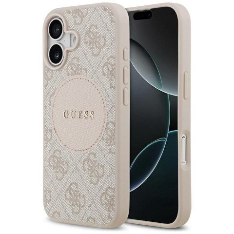 Etui Guess 4G Circle Classic Logo Mag Safe do i Phone 17 różowy
