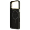 Etui Guess 4G PU Triangle Logo & Stand Camera Magsafe do i Phone 17 Pro Max czarny
