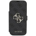 Etui Guess Book 4G Metal Logo do i Phone 17 Pro czarny