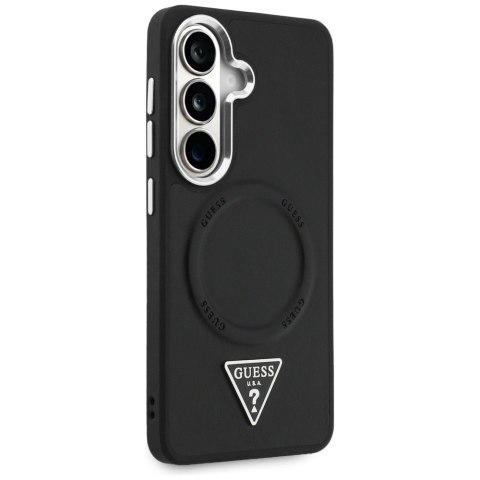 Etui Guess Embossed Ring Triangle Logo Mag Safe do Samsung Galaxy S26 czarny