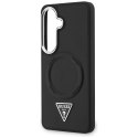 Etui Guess Embossed Ring Triangle Logo Mag Safe do Samsung Galaxy S26 czarny
