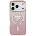 Etui Guess IML Gradient Triangle Logo Mag Safe do i Phone 17 Pro różowy