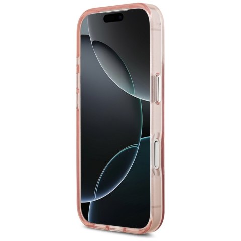 Etui Guess IML Gradient Triangle Logo Mag Safe do i Phone 17 Pro różowy