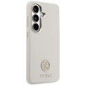Etui Guess Rhinestone Round Logo Mag Safe do Samsung Galaxy S26+ beżowy