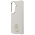 Etui Guess Rhinestone Round Logo Mag Safe do Samsung Galaxy S26+ beżowy