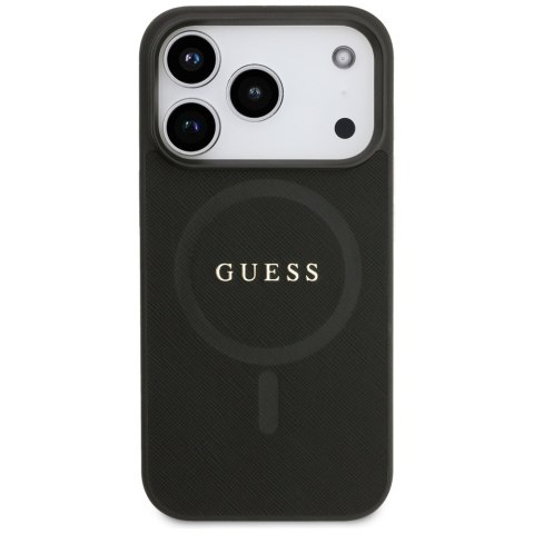 Etui Guess Saffiano Classic Logo Mag Safedo i Phone 17 Pro czarny