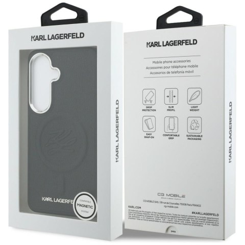Etui Karl Lagerfeld Embossed Ring Initials Mag Safe do Samsung Galaxy S26 czarny