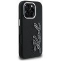 Etui Karl Lagerfeld FW Grained Signature Logo do i Phone 16 Pro Max czarny