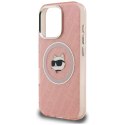 Etui Karl Lagerfeld IML Choupette Head Logo Mag Safe do i Phone 16 Pro Max różowy