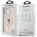 Etui Karl Lagerfeld IML Choupette Sketch Logo Mag Safe do i Phone 16 Pro Max różowy