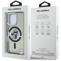 Etui Karl Lagerfeld IML Glitter Karl & Choupette Sketch Logo Mag Safe do i Phone 16 Pro Max czarny