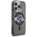 Etui Karl Lagerfeld IML Glitter Karl & Choupette Sketch Logo Mag Safe do i Phone 16 Pro czarny