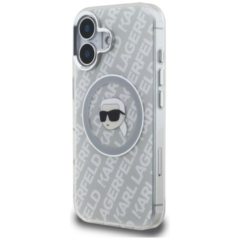 Etui Karl Lagerfeld IML Karl Head Logo Mag Safe do i Phone 16 szary