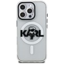 Etui Karl Lagerfeld IML Karl Sketch Logo Mag Safe do i Phone 16 Pro Max przezroczysty