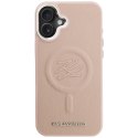 Etui Karl Lagerfeld Initial & Metal Logo Mag Safe do i Phone 16 Plus różowy