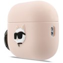 Etui Karl Lagerfeld Silicone Chaupette Head 3D do Air Pods Pro 3 różowy