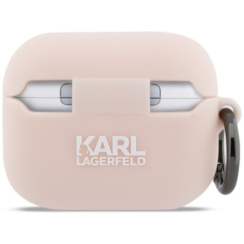 Etui Karl Lagerfeld Silicone Chaupette Head 3D do Air Pods Pro 3 różowy
