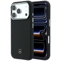 Etui Mercedes Leather Semi Wrap Grill Pattern Mag Safe do i Phone 17 Pro czarny