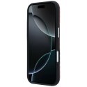 Etui Mercedes Leather Semi Wrap Wood Effect Mag Safe do i Phone 17 Pro czerwony