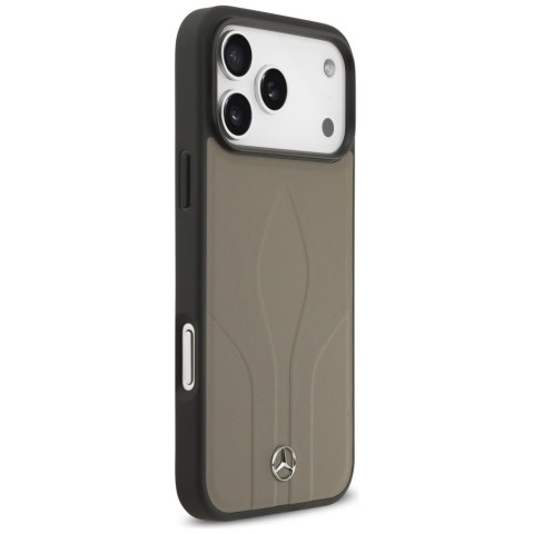 Etui Mercedes Leather The Move Mag Safe do i Phone 17 Pro Max taupe