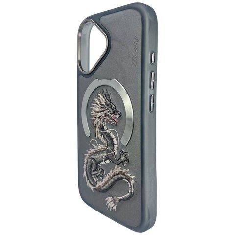 Etui Nimmy Dragon Mag Safe do i Phone 16 szary