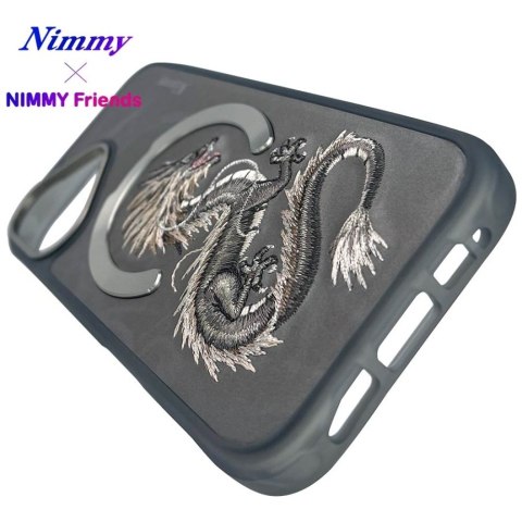 Etui Nimmy Dragon Mag Safe do i Phone 16 szary