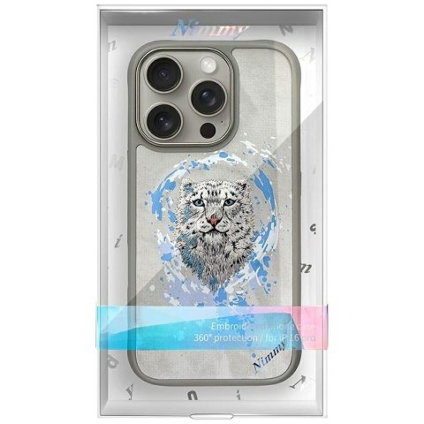 Etui Nimmy Pantera Mag Safe do i Phone 16 Pro jasno szary