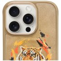 Etui Nimmy Tygrys Mag Safe do i Phone 16 Pro jasnobrązowy
