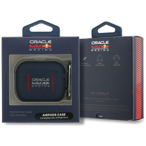 Etui Red Bull Silikon Logo & Lines do Air Pods Pro 3 granatowy