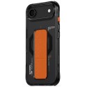 Etui Skinarma Haxa do i Phone Air Magnetic Charging + Grip Stand grafitowy