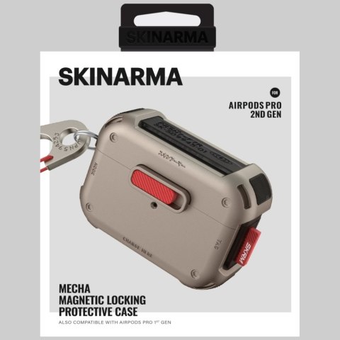 Etui Skinarma Mecha do Air Pods Pro 2 szampański