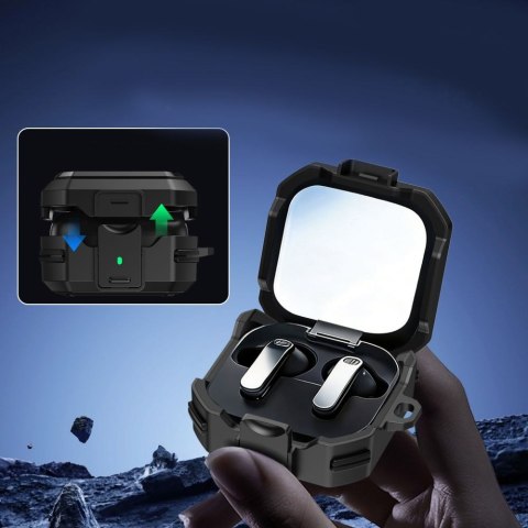 Etui Tech-Protect Carbonox MagSafe do Samsung Galaxy Buds 4 / 4 Pro - Czarne