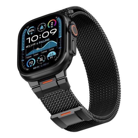 Tech-Protect Milano Vanguard Apple Watch 8 / 9 / 10 / 11 / SE / ULTRA (44 / 45 / 46 / 49 Mm) Czarny
