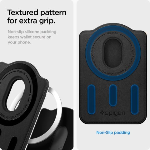 Spigen Urban Fit Wallet MagSafe Magnetic Card Holder Galaxy S czarny