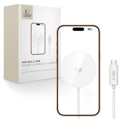 Ładowarka Bezprzewodowa Tech-Protect A50 Magnetic MagSafe 25W Qi2.2 - Biaa