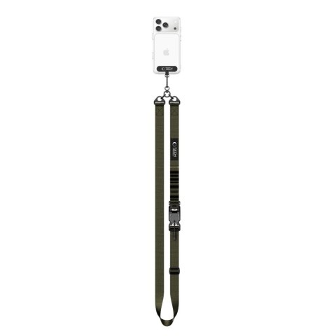 Smycz do Telefonu Tech-Protect C9S Rope Crossbody - Zielona Armii