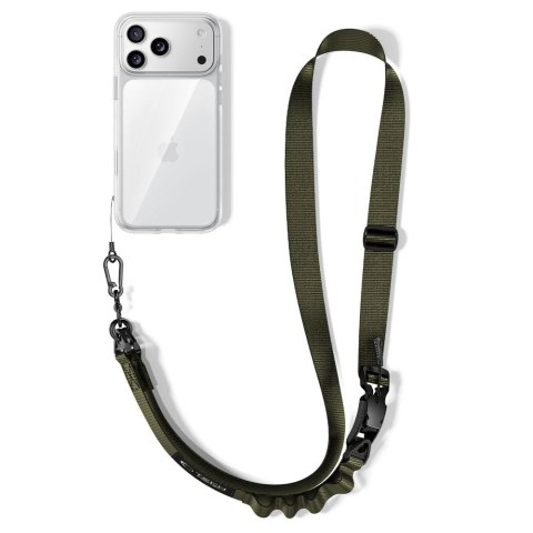 Smycz do Telefonu Tech-Protect C9S Rope Crossbody - Zielona Armii