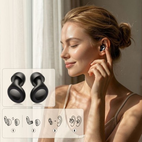 Zatyczki do Uszu Tech-Protect QuietFit Czarne