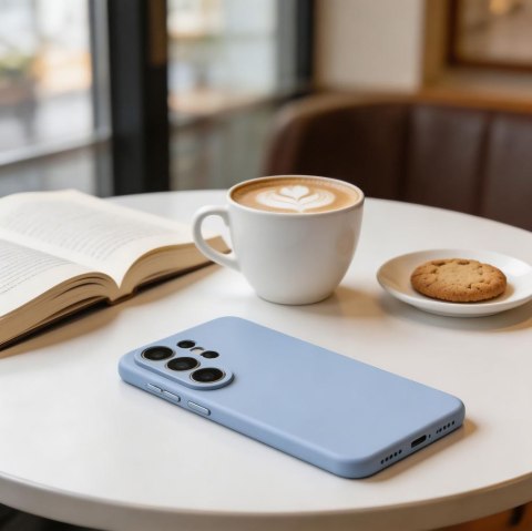 Tech-Protect Silicone MagSafe etui do Galaxy S26 Ultra błękitny