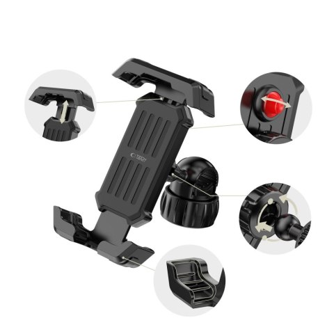 Tech-Protect V6 Uniwersalny Uchwyt Rowerowy i Motocyklowy Czarny