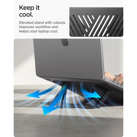 Składana Podstawka pod Laptopa Spigen LD201-S6 Slimfold Ciemnoszara
