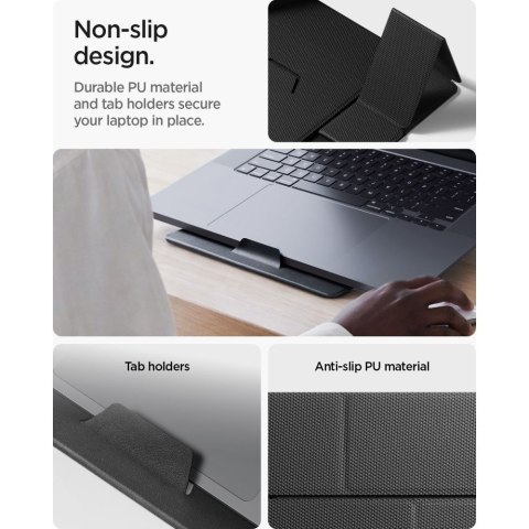 Składana Podstawka pod Laptopa i Tablet Spigen LD201-S8 Slimfold Ciemnoszara
